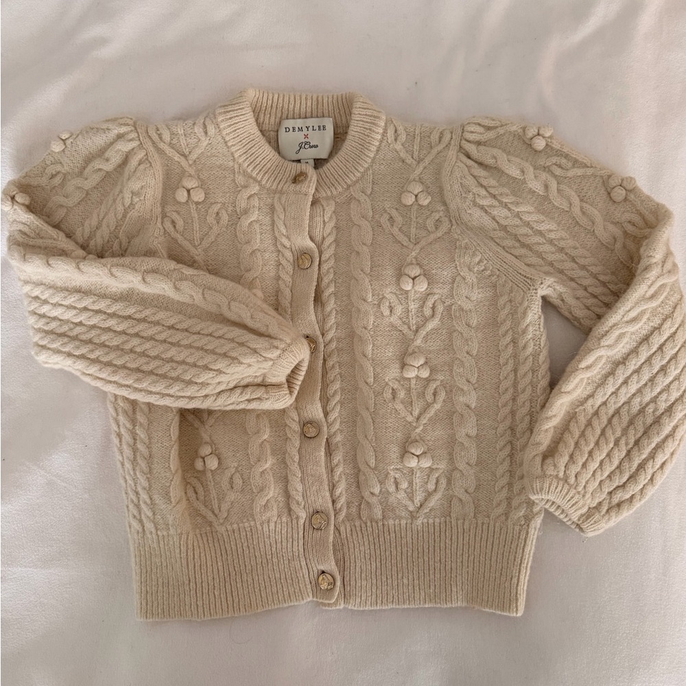 J.Crew Beige Cable Knit Cardigan